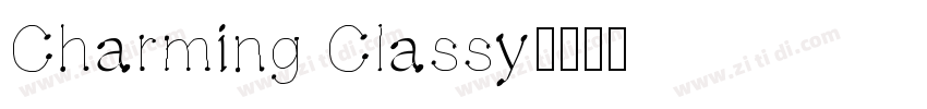 Charming Classy字体转换